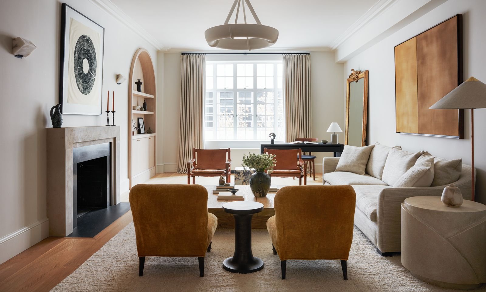 Refined luxury lounge interior with classic panelling — representative interior at The Wisterias